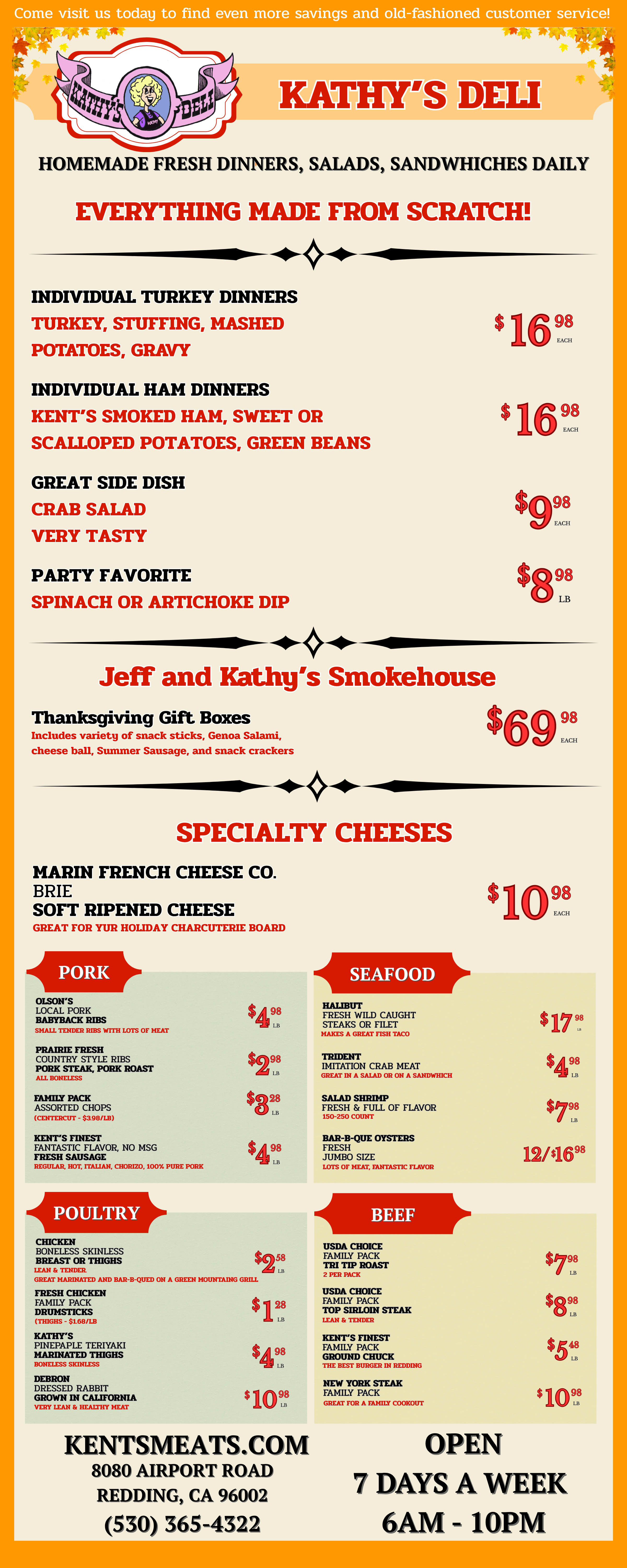 Kent's Specials - November 2025