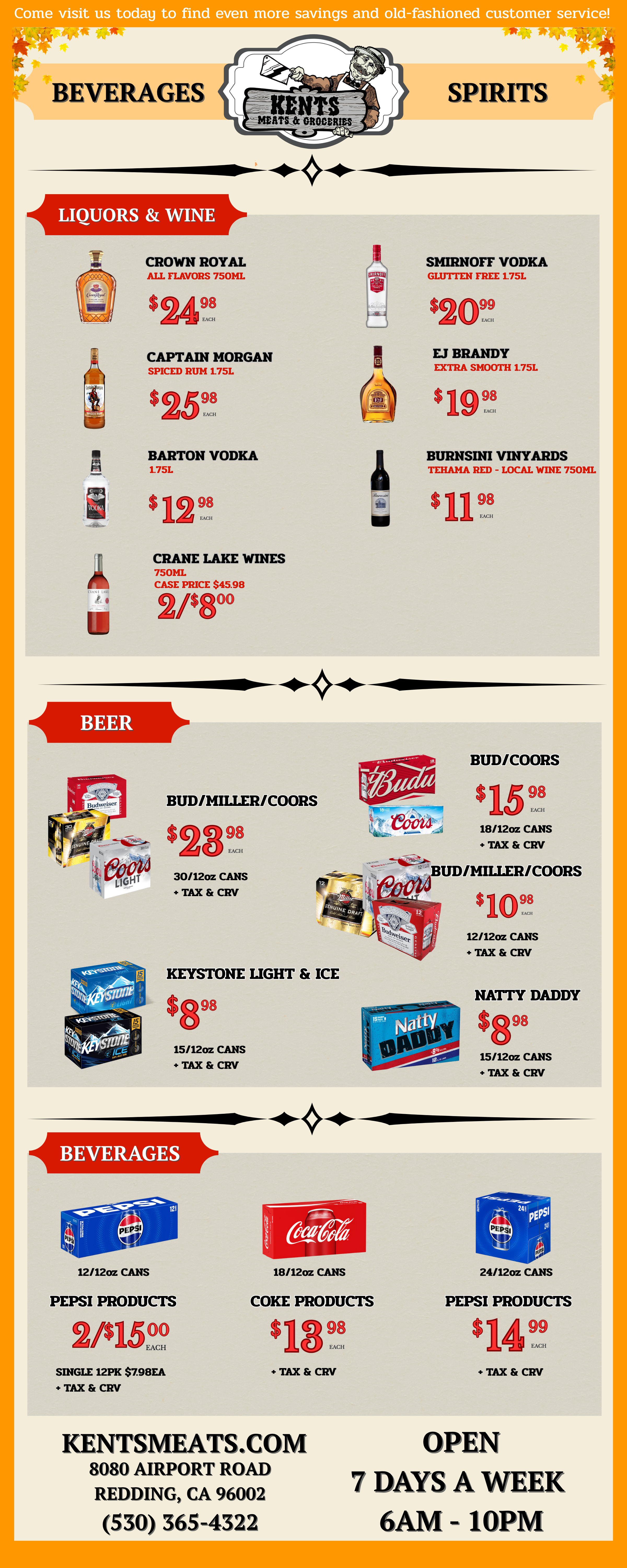 Kent's Specials - November 2025