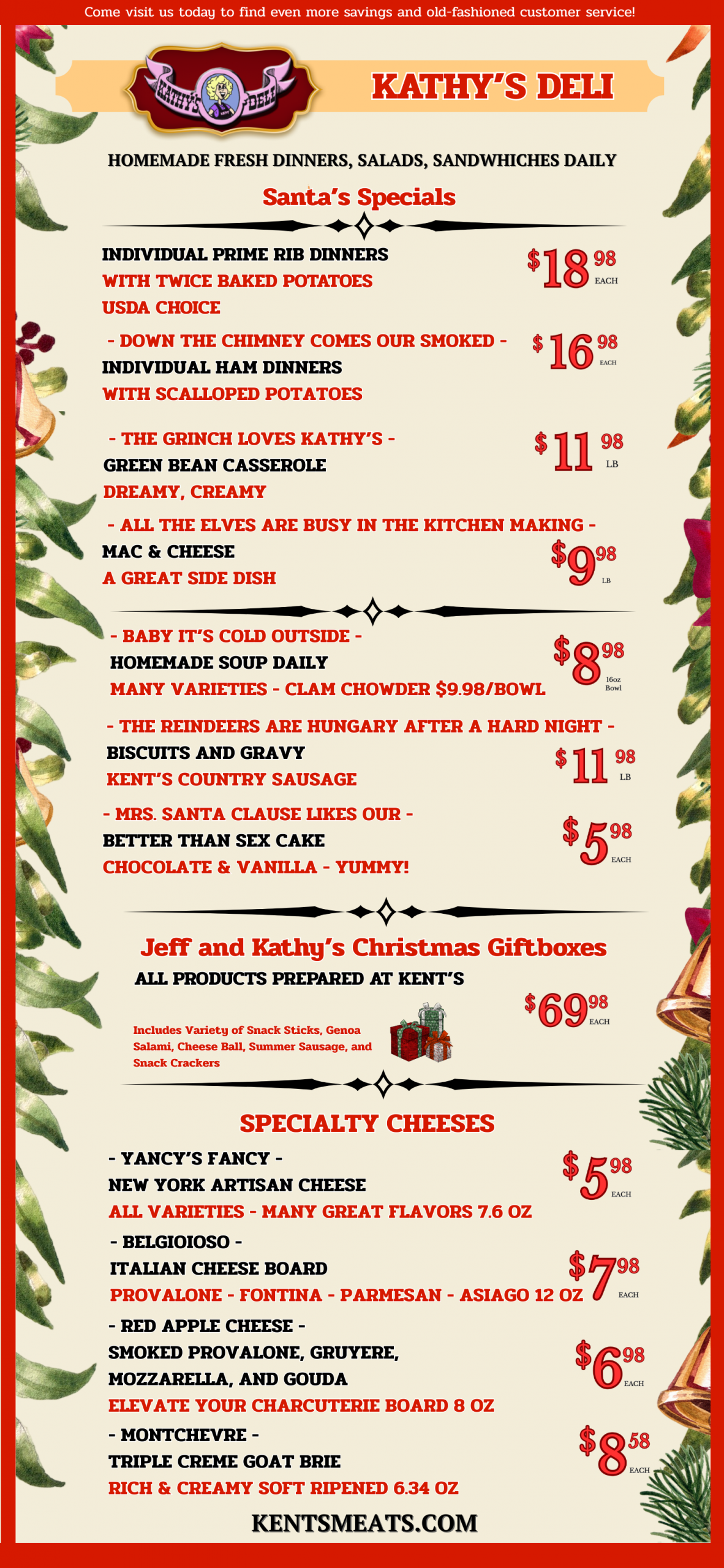 Kent's Specials - November 2025