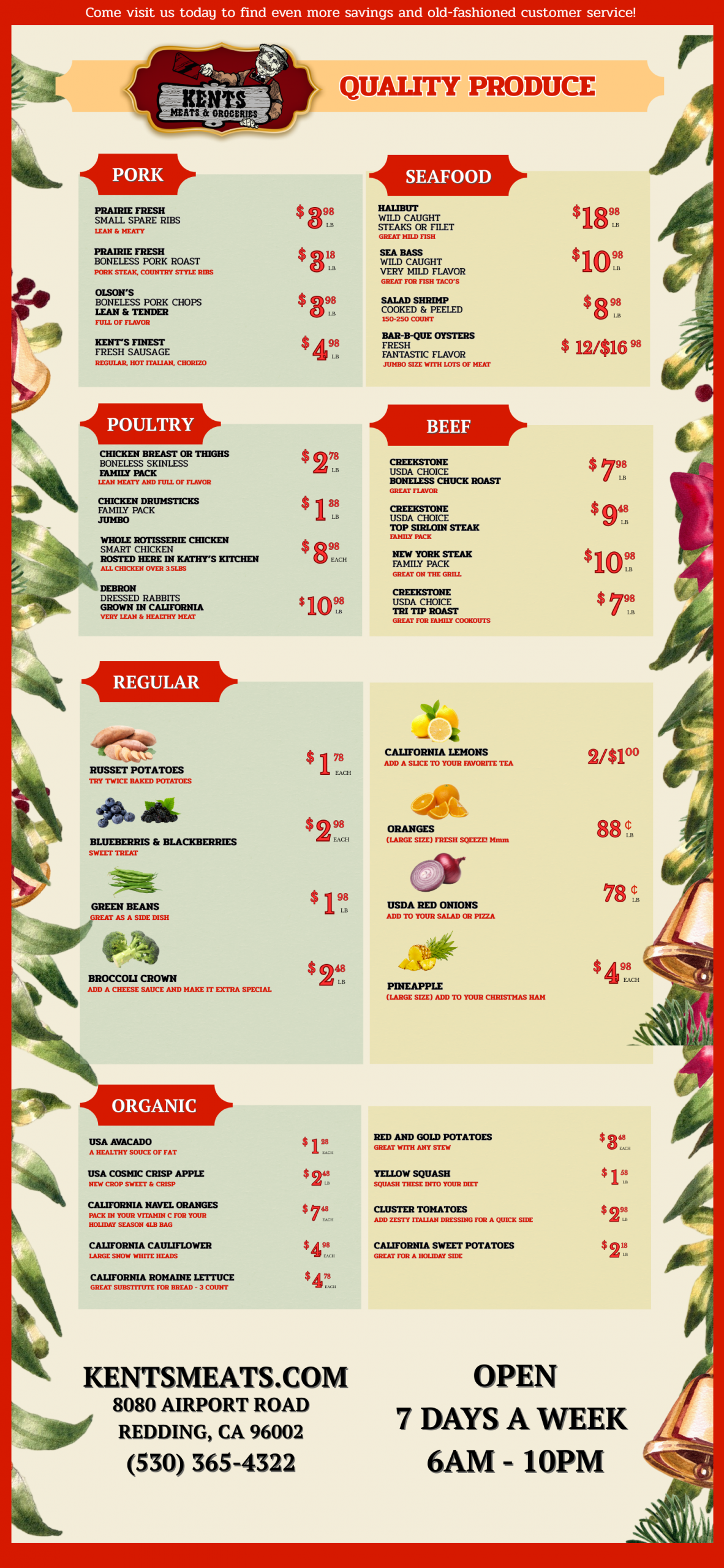 Kent's Specials - November 2025