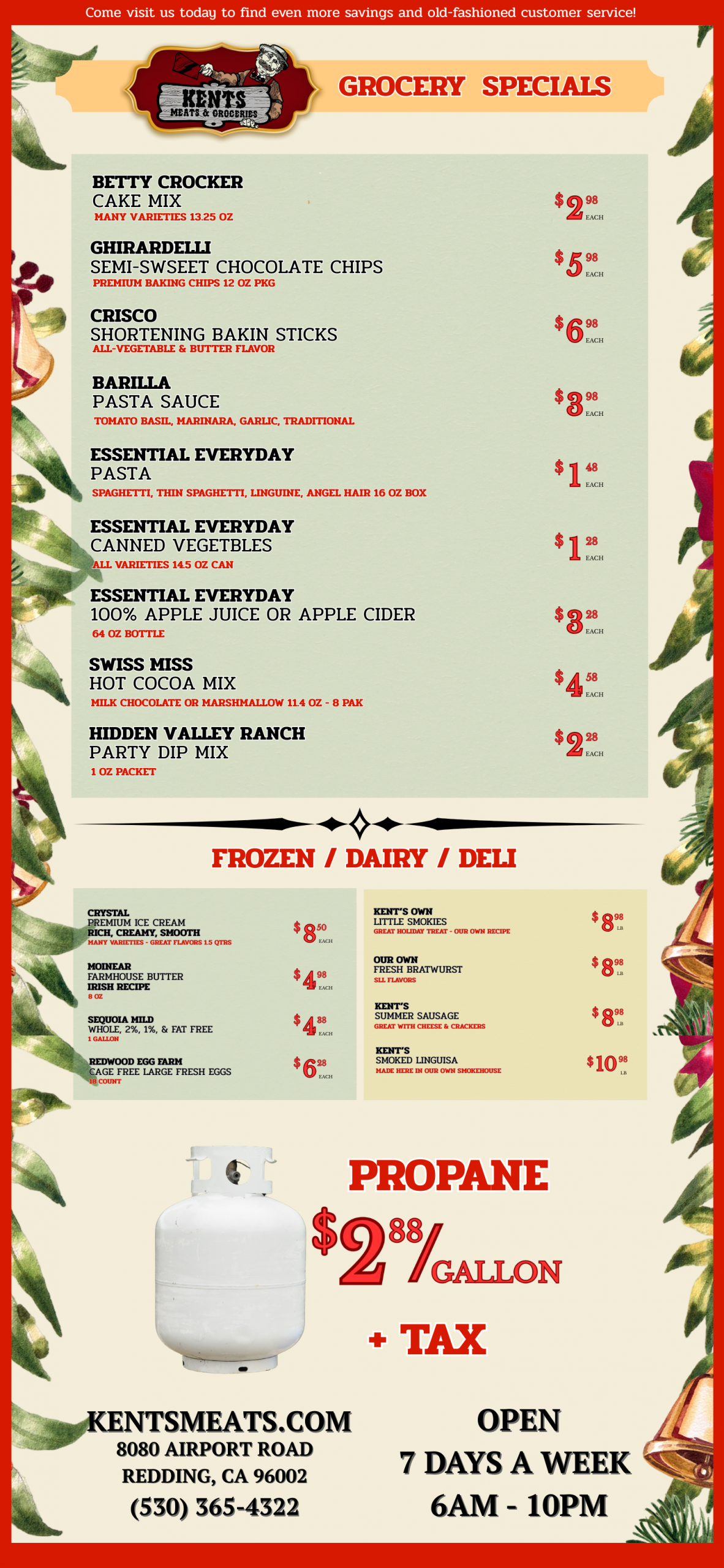 Kent's Specials - November 2025