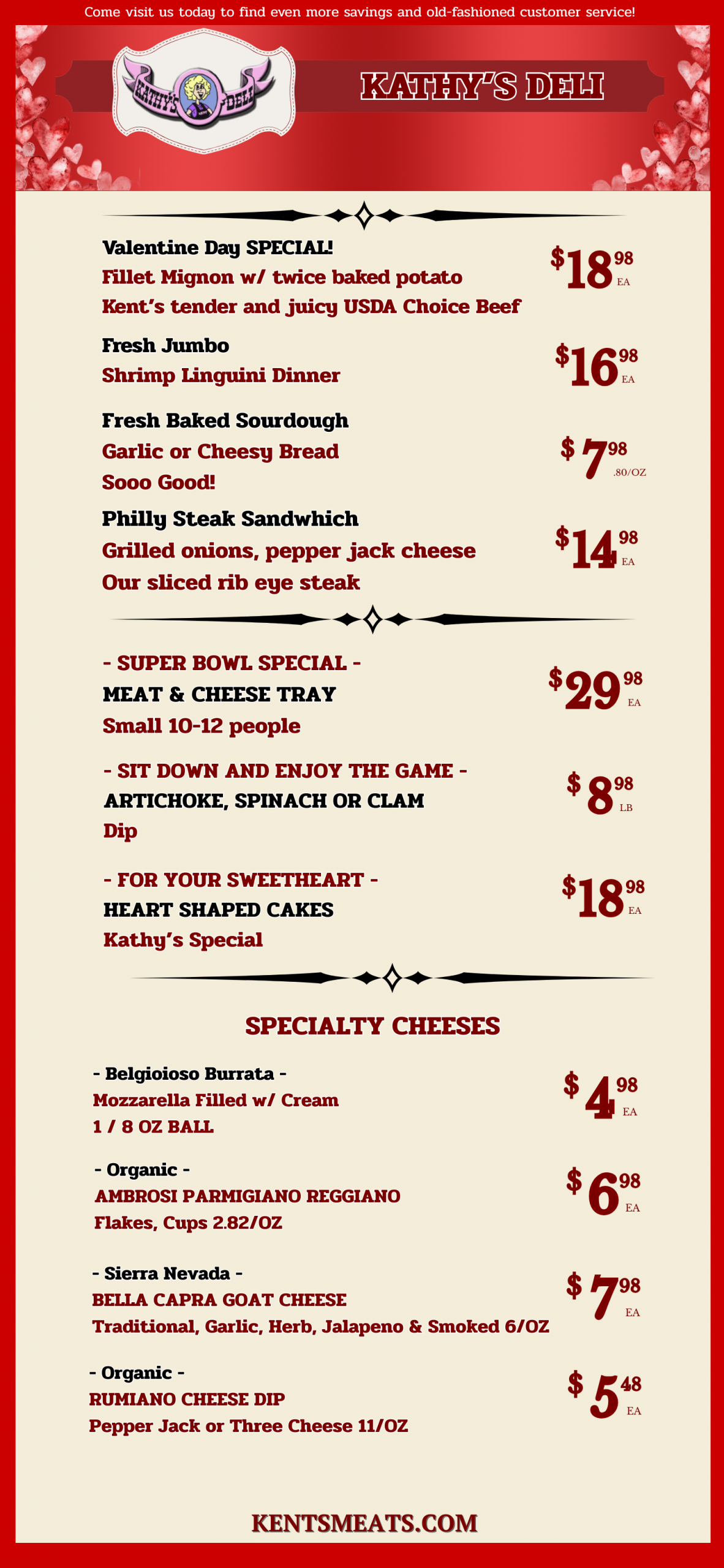 Kent's Specials - November 2025