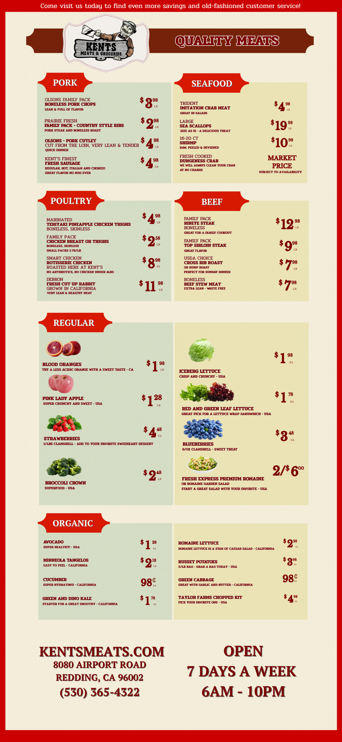 Kent's Specials - November 2025