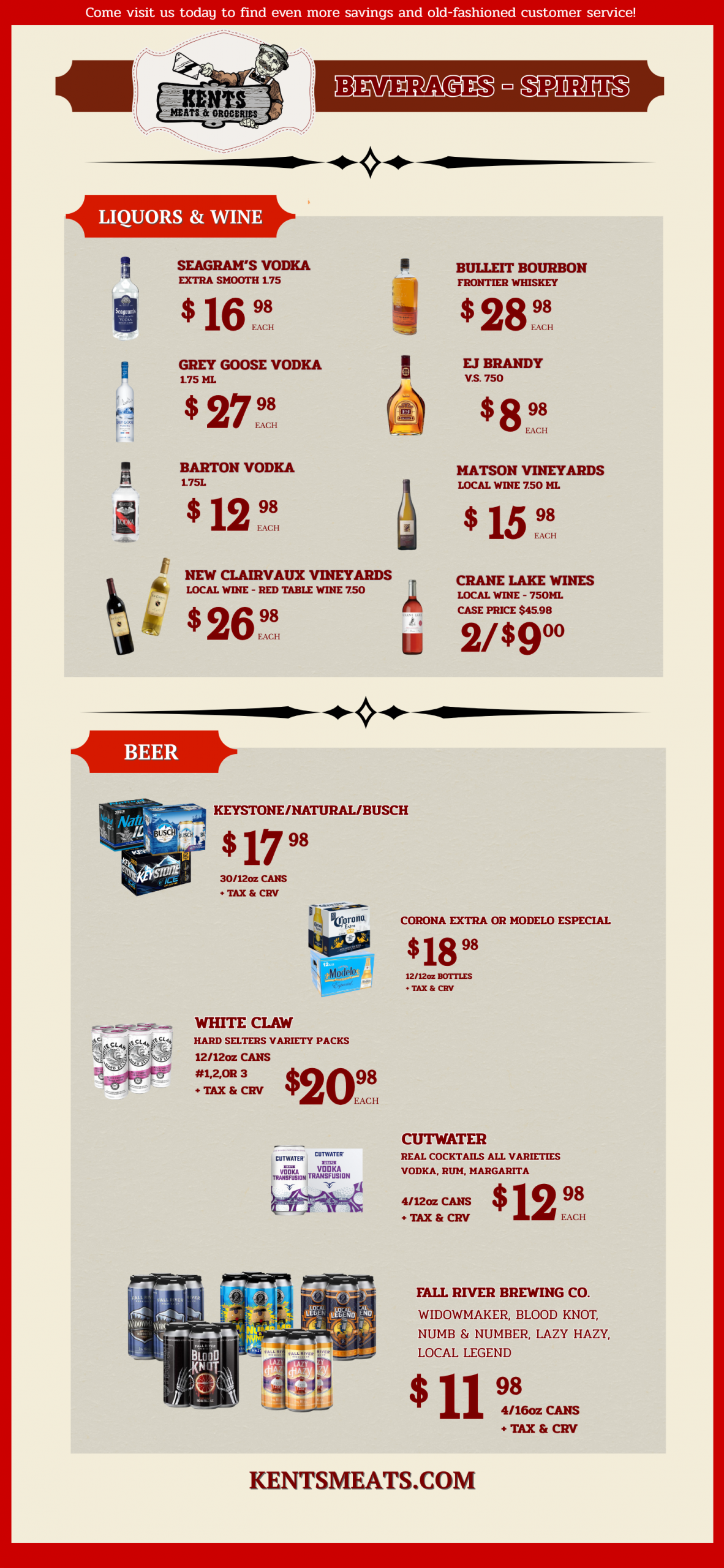 Kent's Specials - November 2025