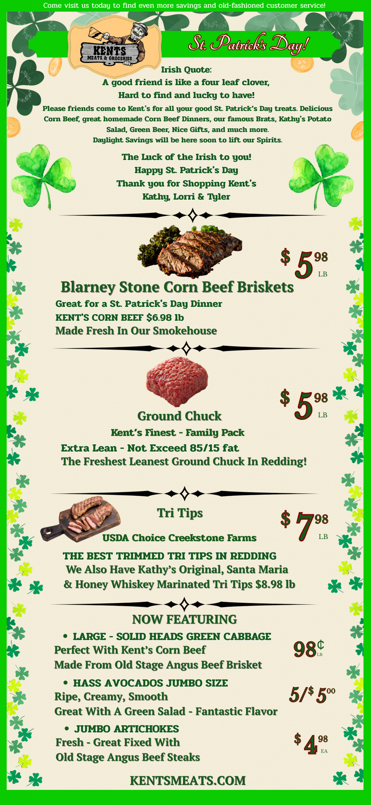 Kent's Specials - November 2025